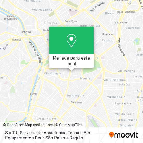 S a T U Servicos de Assistencia Tecnica Em Equipamentos Deur mapa