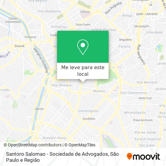 Santoro Salomao - Sociedade de Advogados mapa