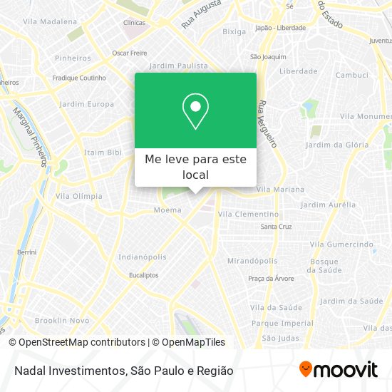 Nadal Investimentos mapa