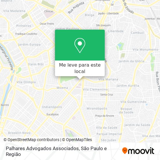 Palhares Advogados Associados mapa