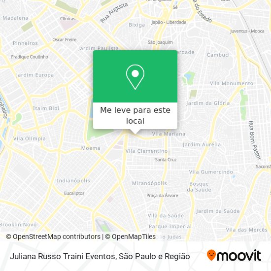 Juliana Russo Traini Eventos mapa