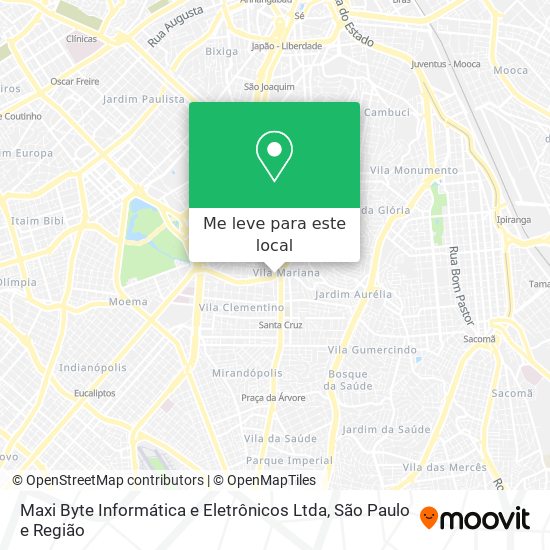 Maxi Byte Informática e Eletrônicos Ltda mapa