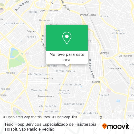 Fisio Hosp Servicos Especializado de Fisioterapia Hospit mapa