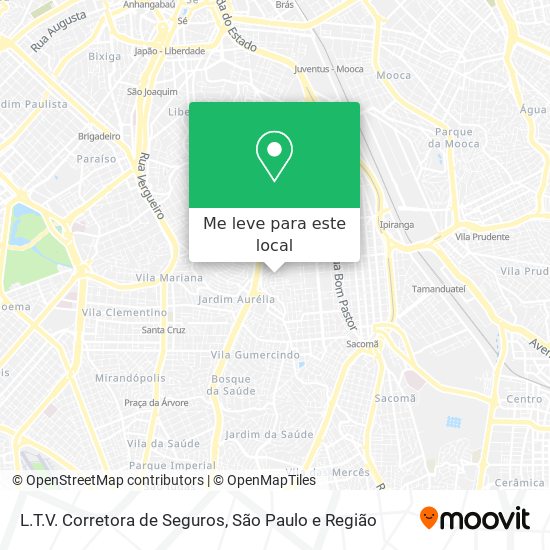 L.T.V. Corretora de Seguros mapa