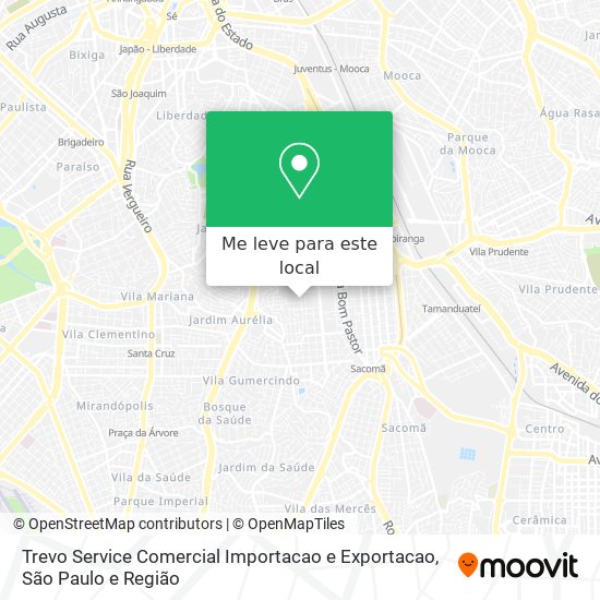 Trevo Service Comercial Importacao e Exportacao mapa