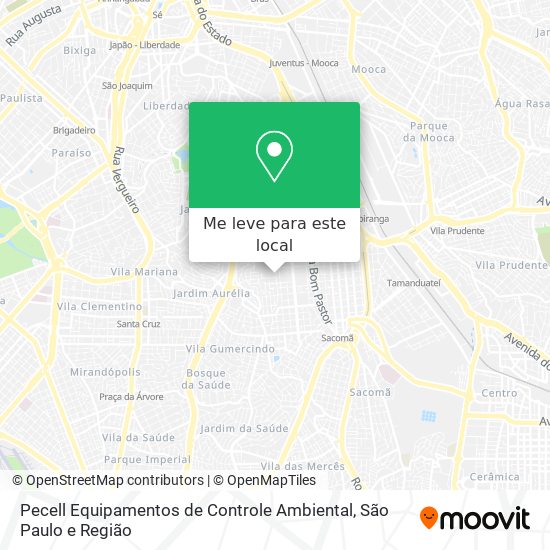 Pecell Equipamentos de Controle Ambiental mapa