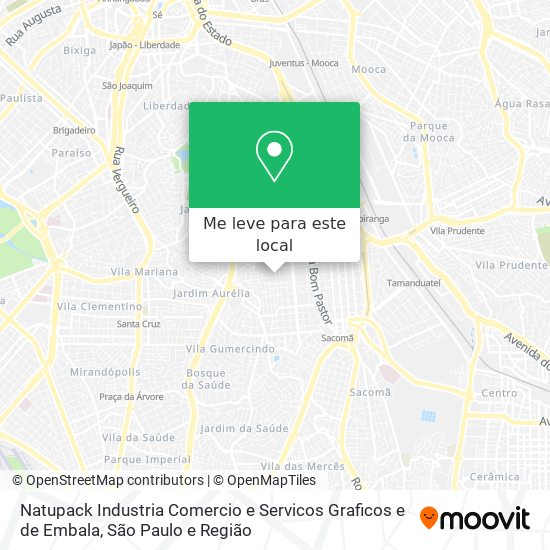 Natupack Industria Comercio e Servicos Graficos e de Embala mapa