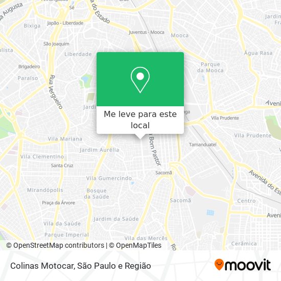 Colinas Motocar mapa