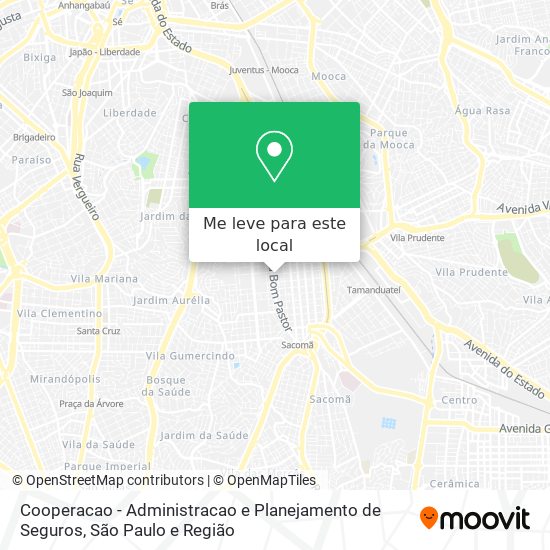 Cooperacao - Administracao e Planejamento de Seguros mapa