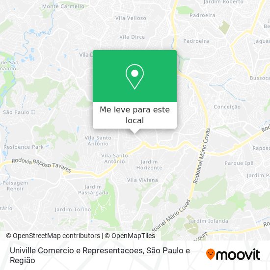 Univille Comercio e Representacoes mapa