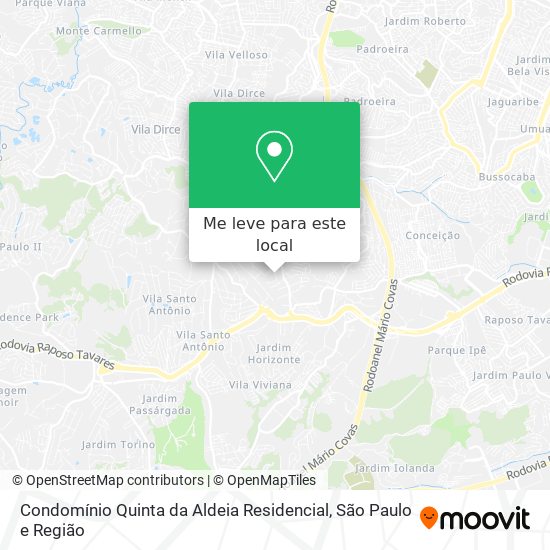 Condomínio Quinta da Aldeia Residencial mapa