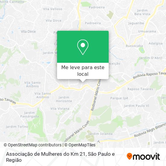 Associação de Mulheres do Km 21 mapa