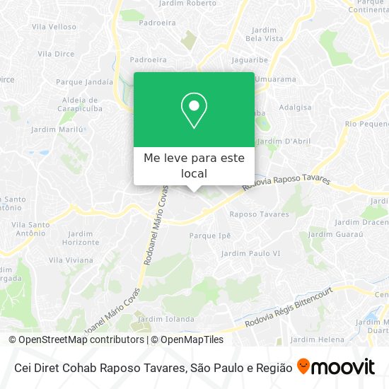 Cei Diret Cohab Raposo Tavares mapa