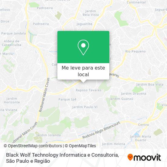 Black Wolf Technology Informatica e Consultoria mapa