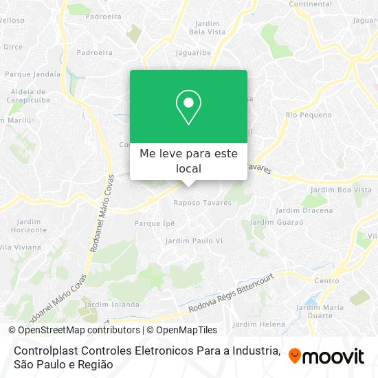 Controlplast Controles Eletronicos Para a Industria mapa
