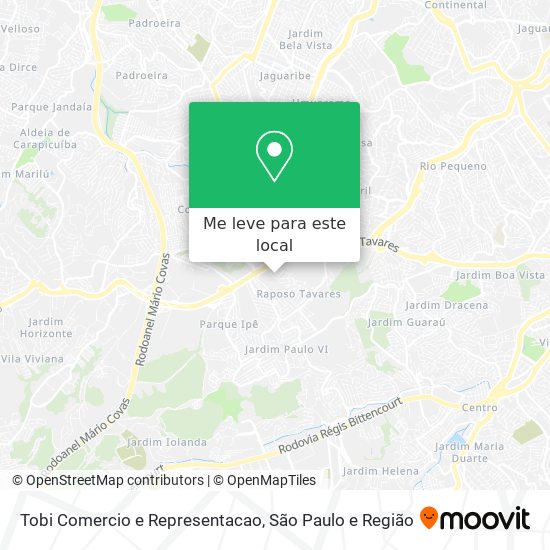 Tobi Comercio e Representacao mapa