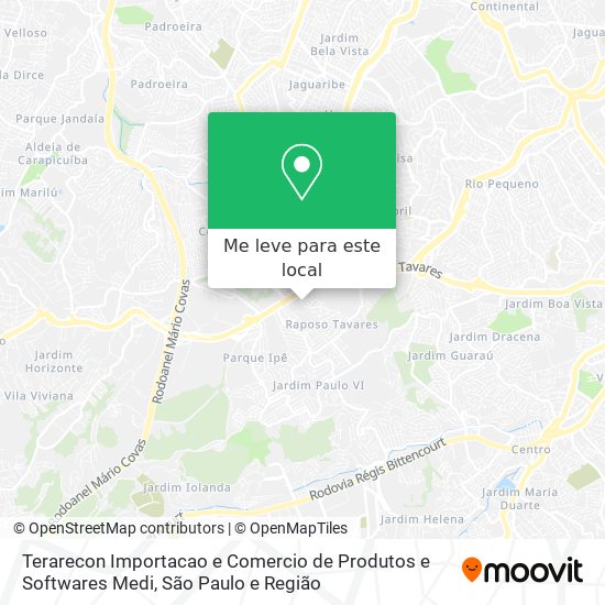 Terarecon Importacao e Comercio de Produtos e Softwares Medi mapa