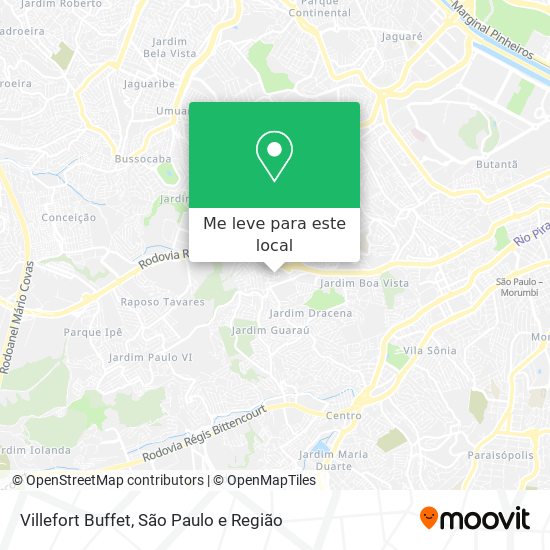 Villefort Buffet mapa