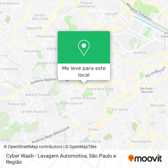 Cyber Wash - Lavagem Automotiva mapa