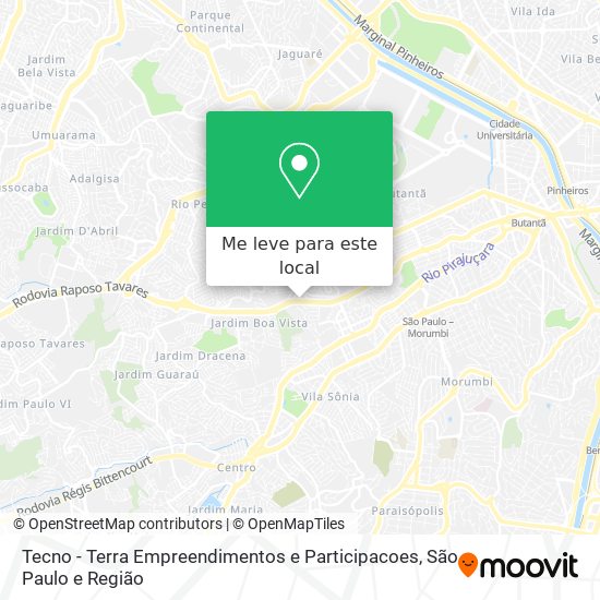 Tecno - Terra Empreendimentos e Participacoes mapa