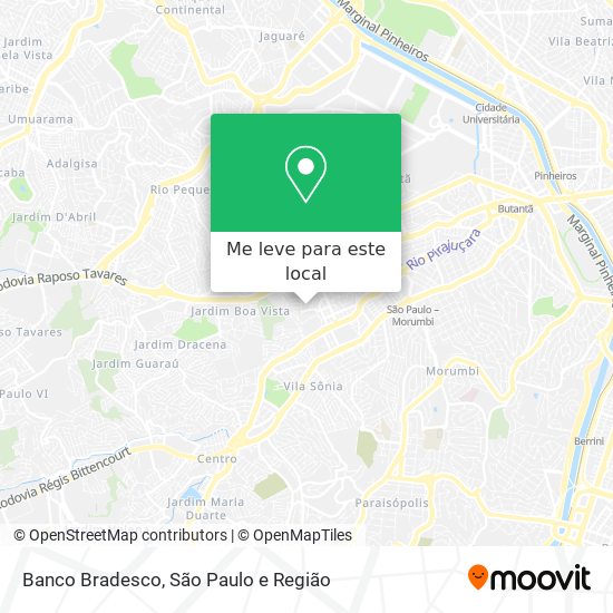 Banco Bradesco mapa