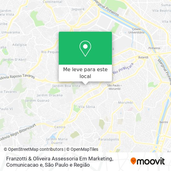 Franzotti & Oliveira Assessoria Em Marketing, Comunicacao e mapa