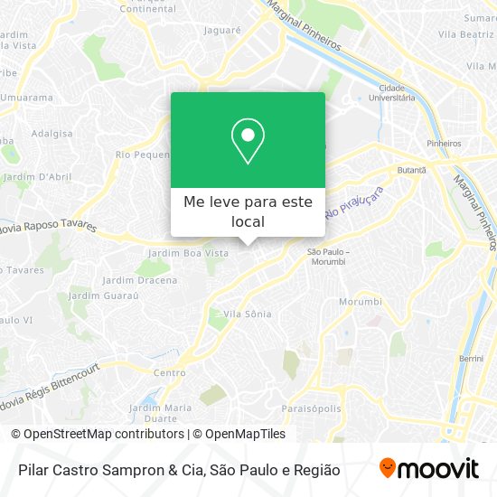 Pilar Castro Sampron & Cia mapa
