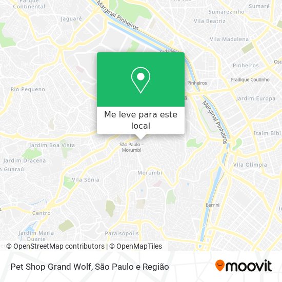 Pet Shop Grand Wolf mapa