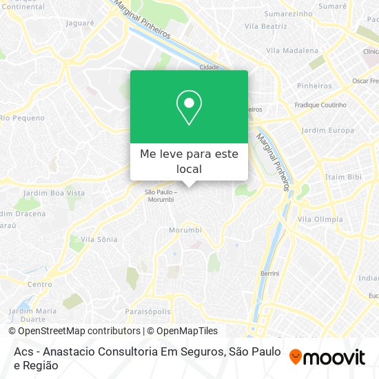 Acs - Anastacio Consultoria Em Seguros mapa