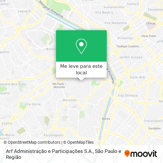 Arf Administração e Participações S.A. mapa