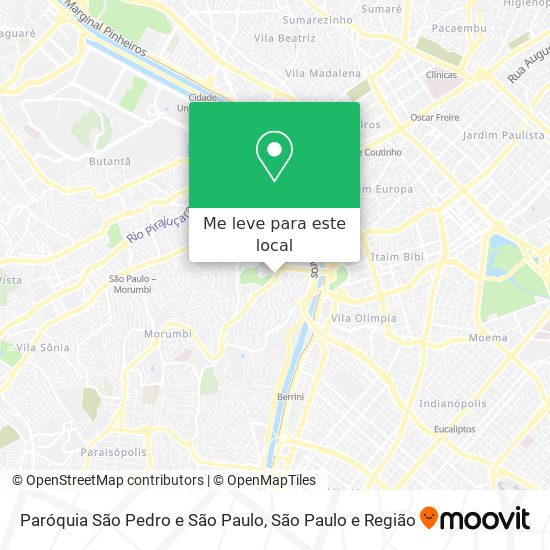 Paróquia São Pedro e São Paulo mapa