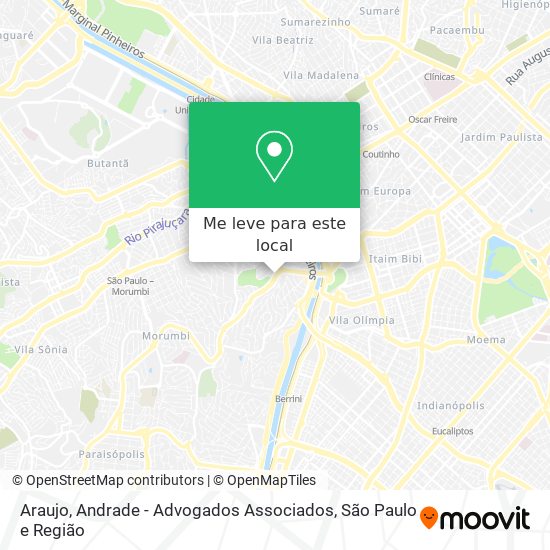 Araujo, Andrade - Advogados Associados mapa