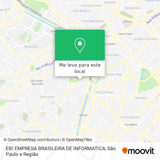 EBI EMPRESA BRASILEIRA DE INFORMATICA mapa