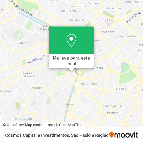 Cosmos Capital e Investimentos mapa