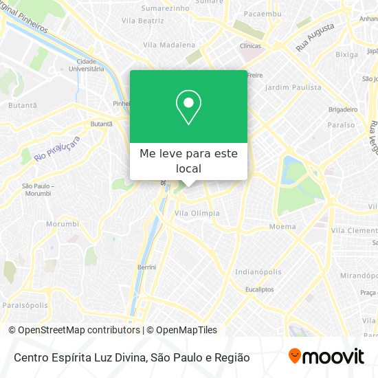 Centro Espírita Luz Divina mapa