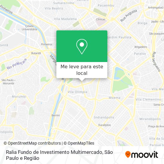 Ralia Fundo de Investimento Multimercado mapa