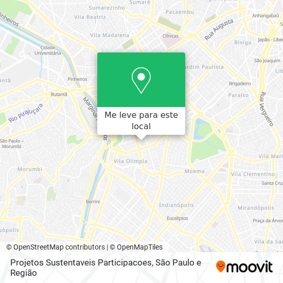 Projetos Sustentaveis Participacoes mapa