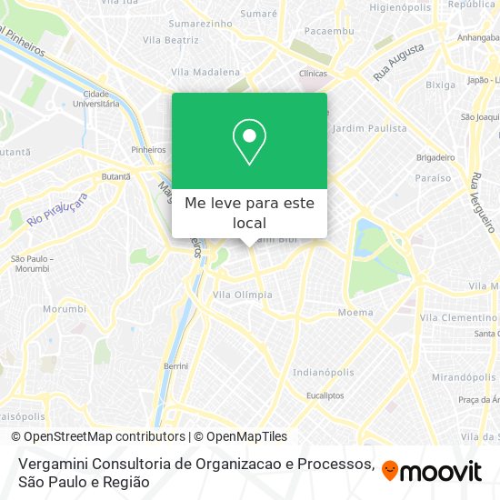 Vergamini Consultoria de Organizacao e Processos mapa
