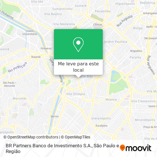 BR Partners Banco de Investimento S.A. mapa