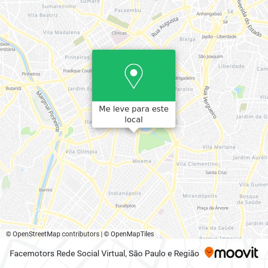 Facemotors Rede Social Virtual mapa