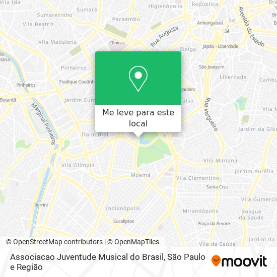 Associacao Juventude Musical do Brasil mapa