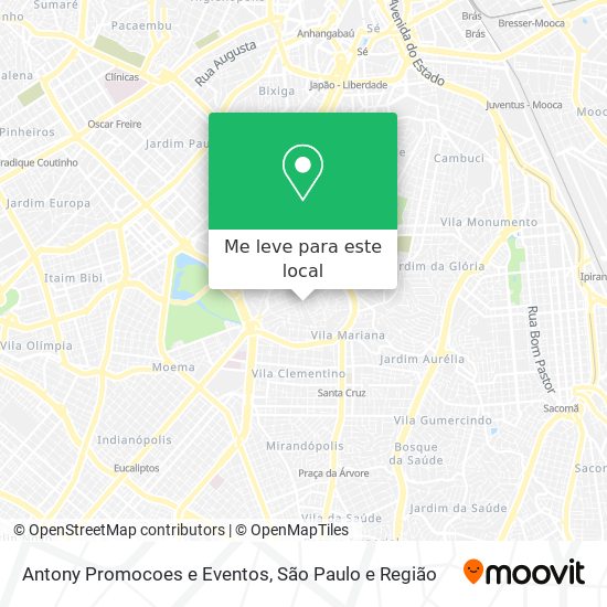 Antony Promocoes e Eventos mapa