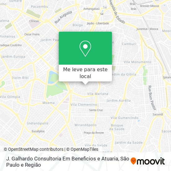 J. Galhardo Consultoria Em Beneficios e Atuaria mapa