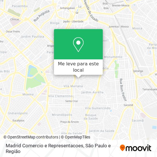 Madrid Comercio e Representacoes mapa