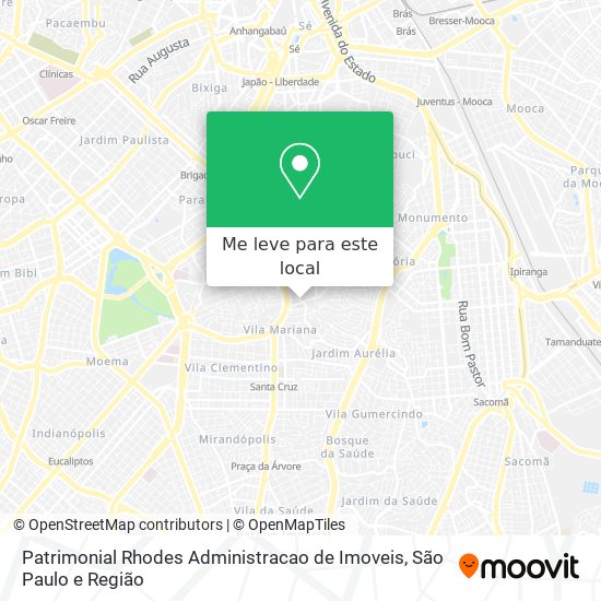 Patrimonial Rhodes Administracao de Imoveis mapa