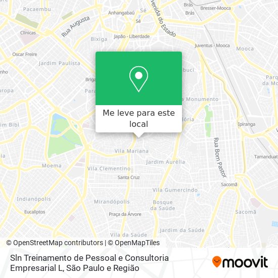 Sln Treinamento de Pessoal e Consultoria Empresarial L mapa