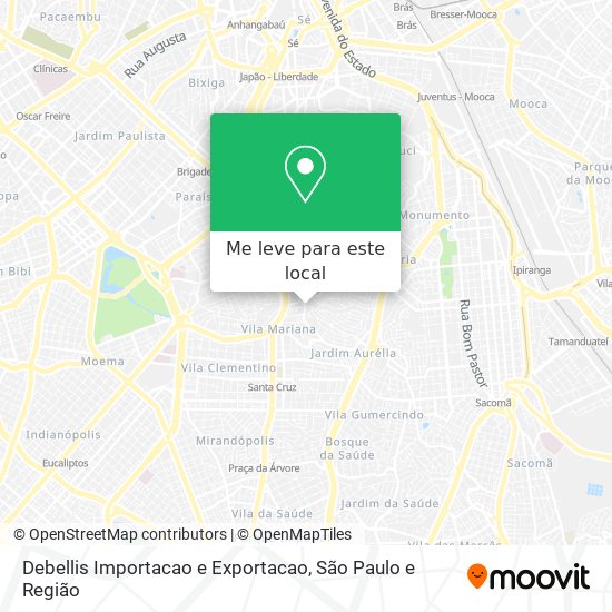 Debellis Importacao e Exportacao mapa