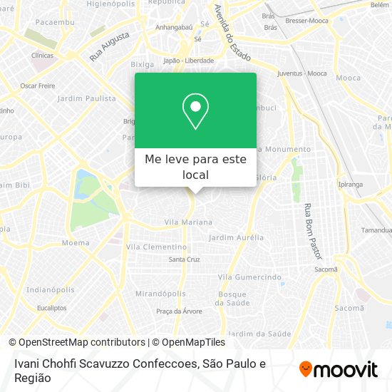 Ivani Chohfi Scavuzzo Confeccoes mapa