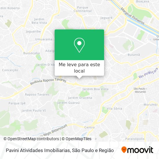 Pavini Atividades Imobiliarias mapa