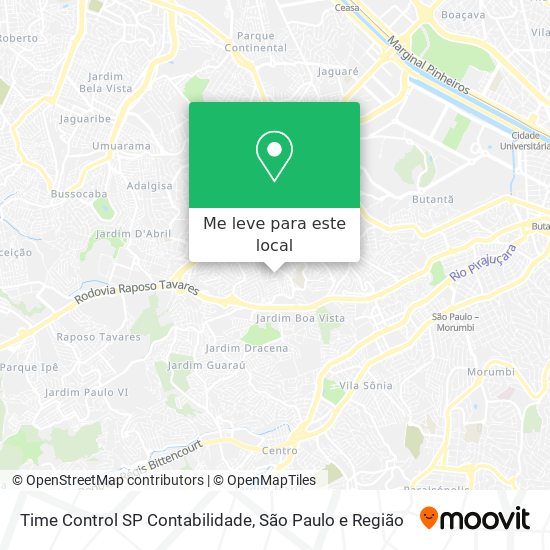 Time Control SP Contabilidade mapa